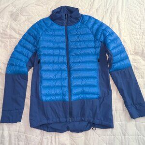 Backcountry Teo Down Hybrid Jacket Men M Blue EUC